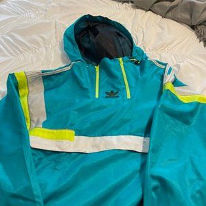 Adidas Running Quarter Zip with Hood Size XL Super Nice